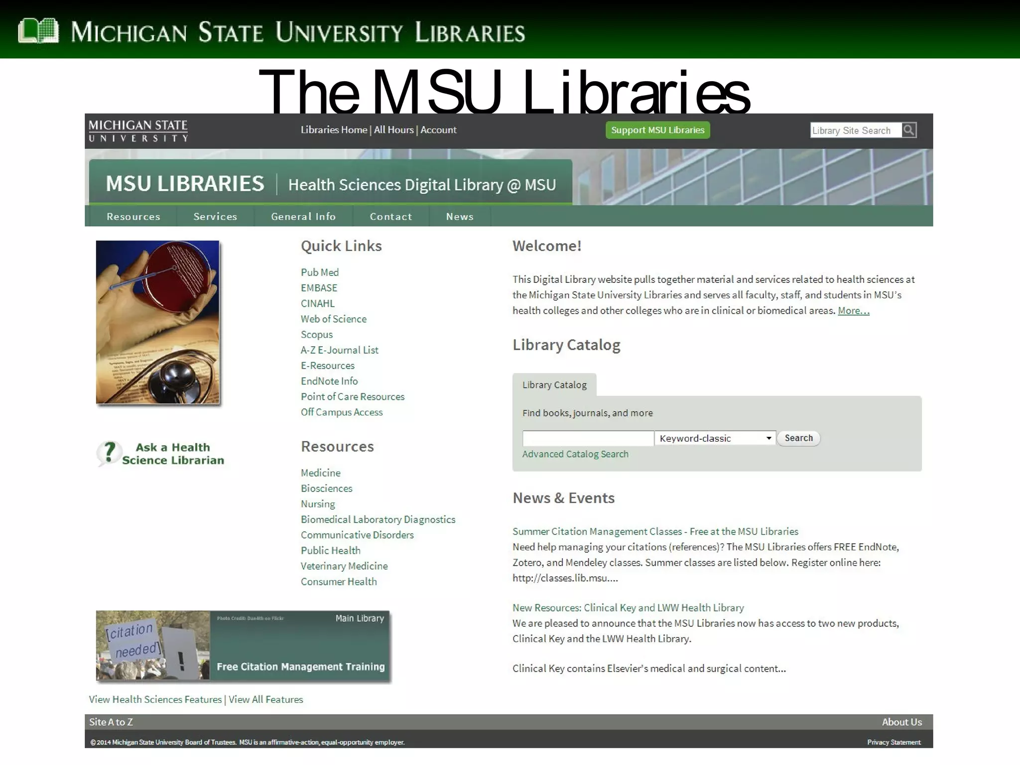 TheMSU Libraries
 