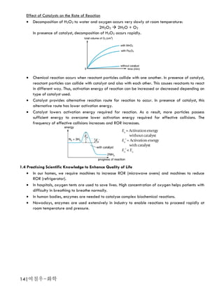 Catalyst Reaction H2o2 Machine Chapter 1 Rate of Reaction | PDF