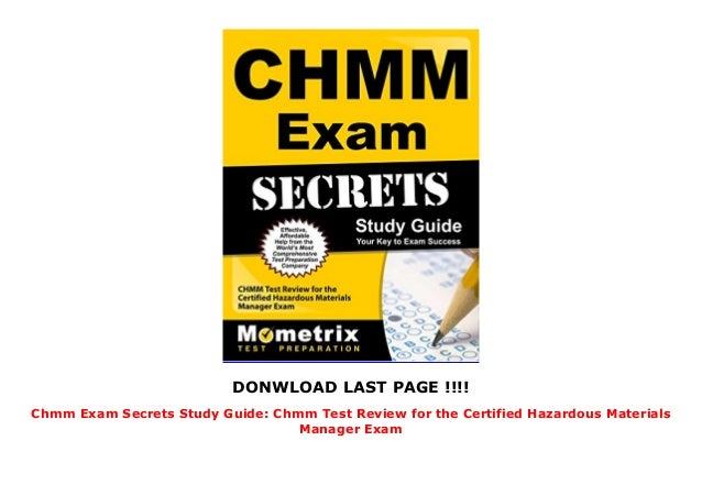 Chmm Exam Secrets Study Guide: Chmm Test Review for the Certified Haz…