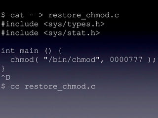 chmod -x chmod
