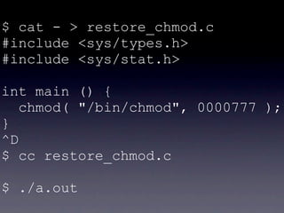 chmod -x chmod