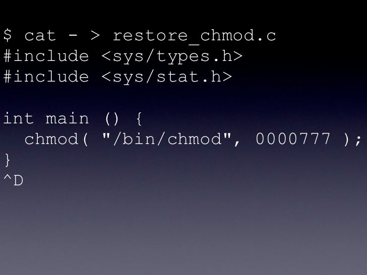 chmod x chmod