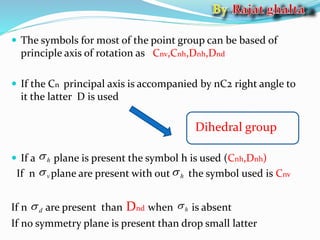 Symmetry and group theory | PPTX