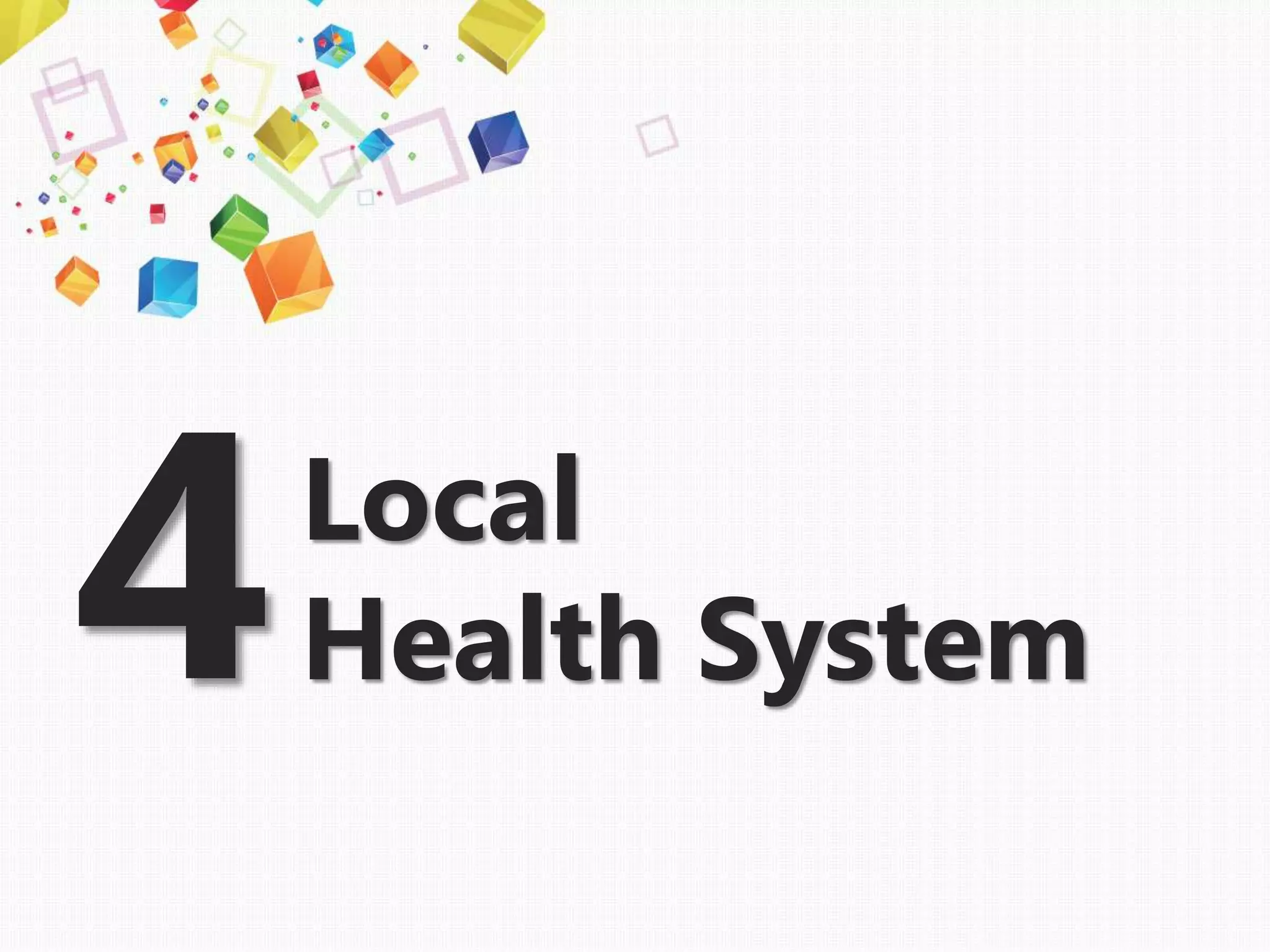 Local
Health System4
 