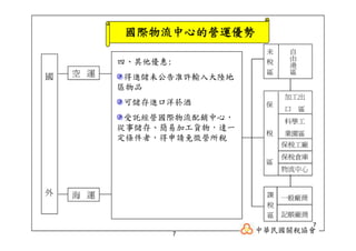 CHN-009-國際物流中心運作機制