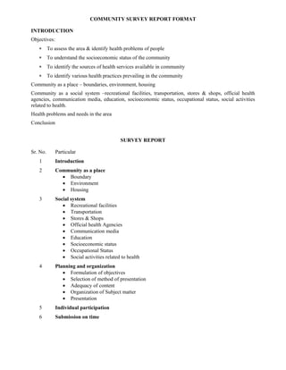community health nursing study guidlines | PDF