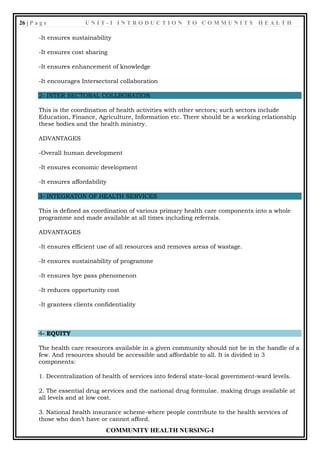 INTRODUCTION TO COMMUNITY HEALTH | PDF