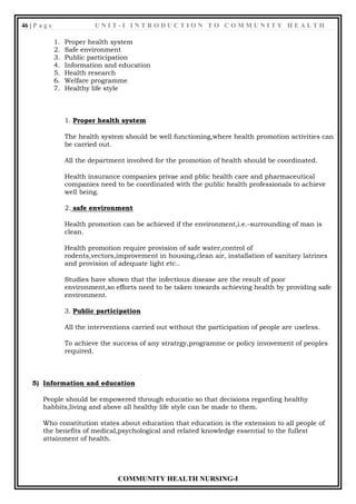 INTRODUCTION TO COMMUNITY HEALTH | PDF