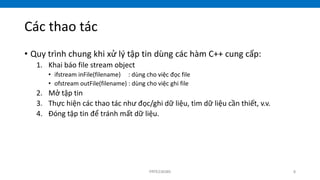 Comprehensive Guide to File Handling in C++ Programming | PDF