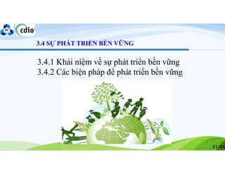 Chương 3 : Tương tác giữa môi trường và con người | PDF