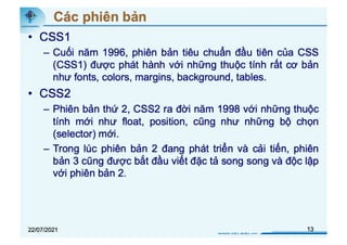 Chương 3-Cascading Style Sheets_Slide_in_SV.pdf111 | PDF