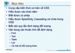 Chương 3-Cascading Style Sheets_Slide_in_SV.pdf111 | PDF