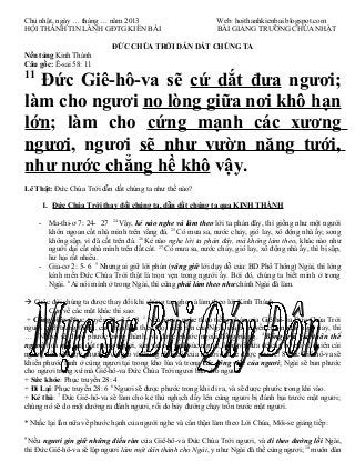 Chủ nhật, ngày … tháng … năm 2013                                 Web: hoithanhkienbai.blogspot.com
HỘI THÁNH TIN LÀNH GĐT...