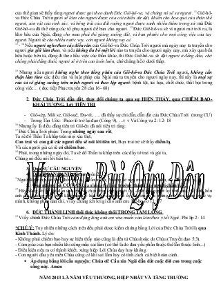 của thế gian sẽ thấy rằng ngươi được gọi theo danh Đức Giê-hô-va, và chúng nó sẽ sợ ngươi. 11 Giê-hô-
va Đức Chúa Trời ngư...