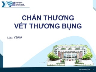 CHẤN THƯƠNG
VẾT THƯƠNG BỤNG
vnuhcm.edu.vn | | 1
Lớp: Y2019
 