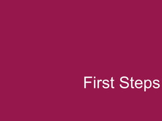 First Steps

 