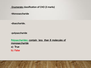 CHO 1 and lipid.--------------------pptx | PPTX