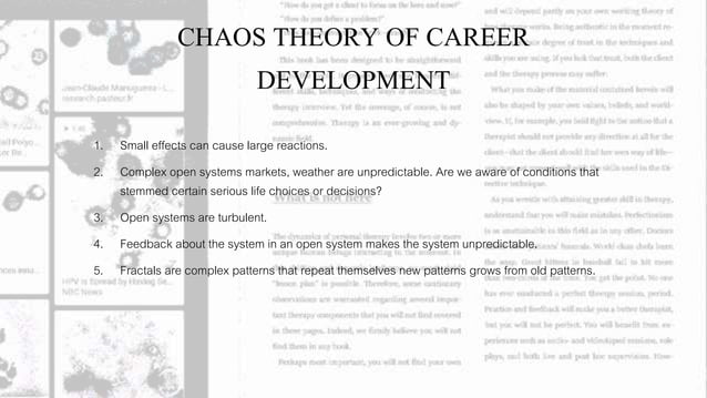 Choas theory of career development | PPTX