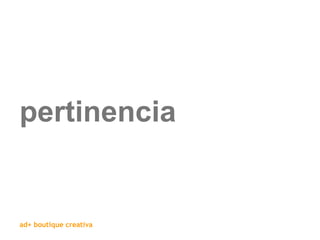 pertinencia 