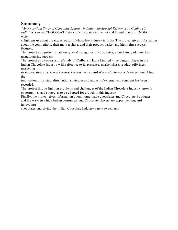 conclusion cadbury Dissertation project report on nestle & cadbury chocolates - download as word doc (doc), pdf file (pdf), text file (txt) or read online. conclusion cadbury Dissertation project report on nestle & cadbury chocolates - download as word doc (doc), pdf file (pdf), text file (txt) or read online.