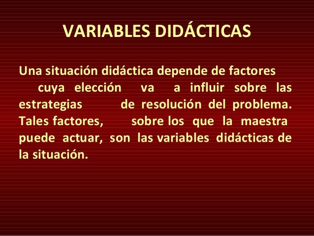 Que Son Las Variables Didacticas En Matematica es.slideshare.net