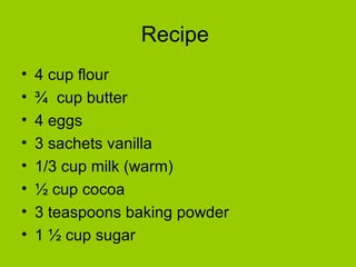 Chocolate biscuits | PPT