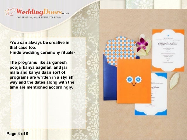 creative wedding programme sheet and itineraries wedding programme