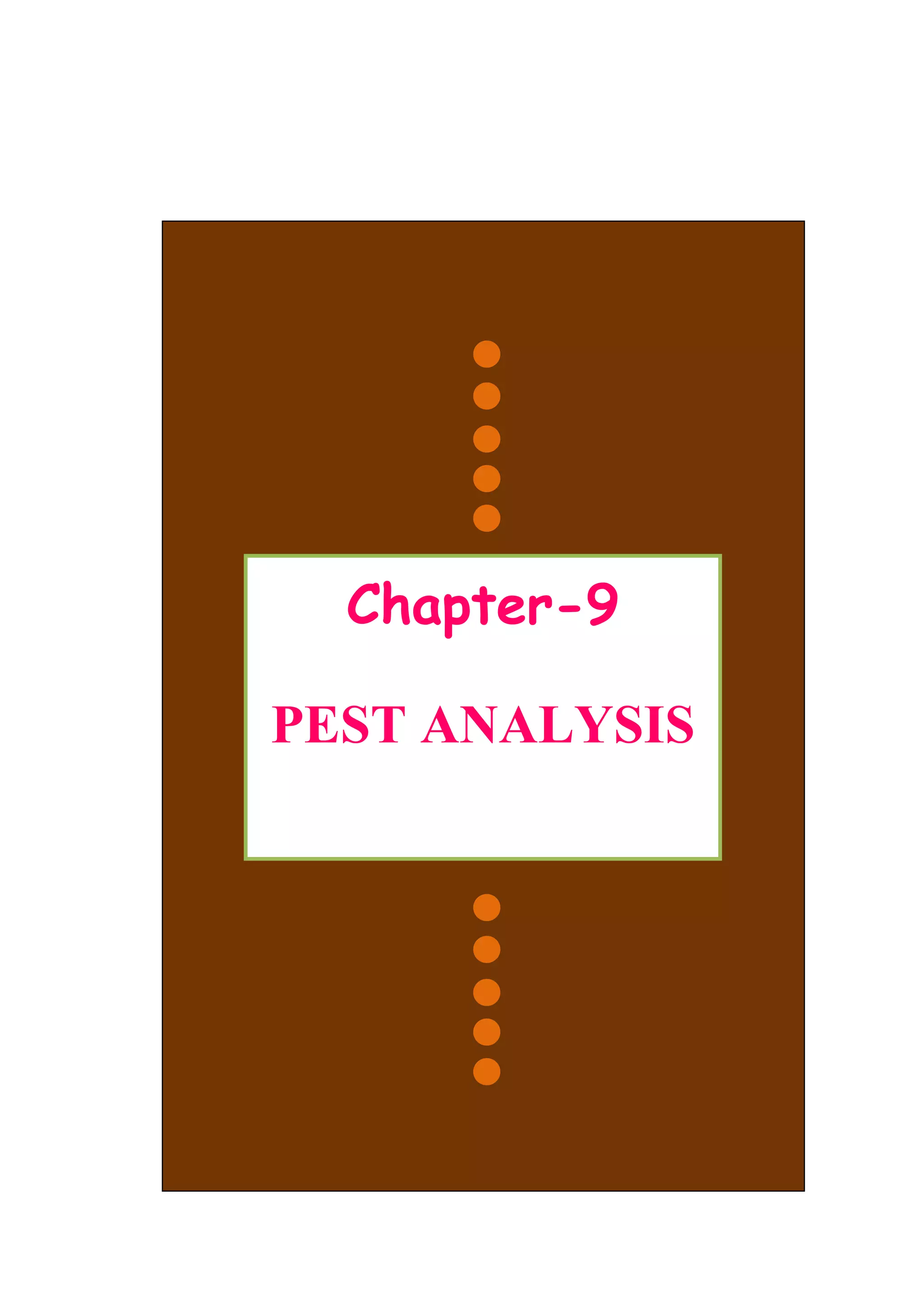 Chapter-9
PEST ANALYSIS
 