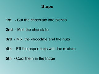 Chocolate rocks | PPT