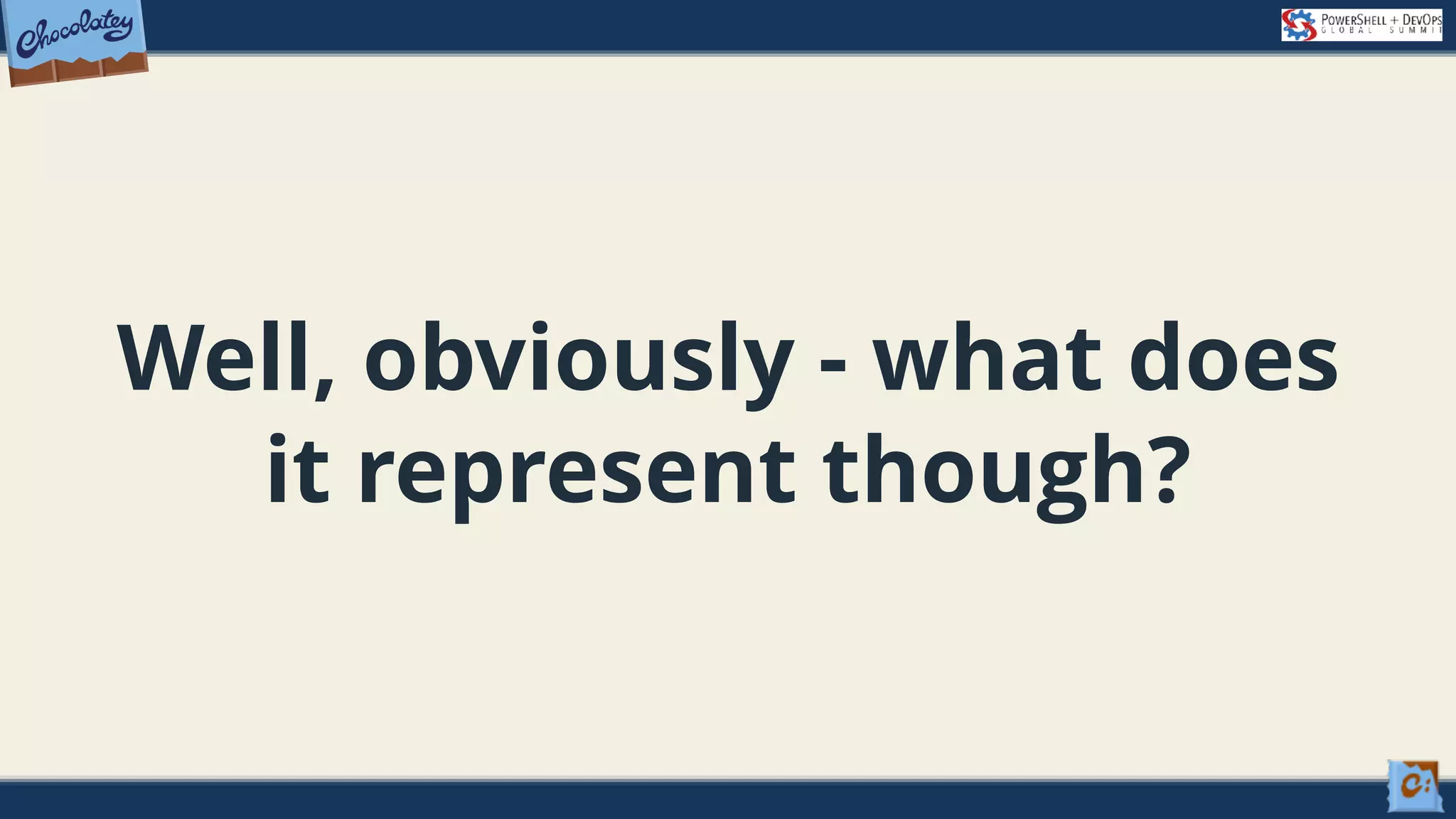 Well, obviously - what does it represent though? 