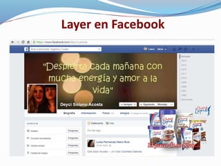 El placer de no pecar…
Layer en Facebook
 
