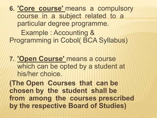 Choicebasedcreditsemestersystemcbcss 130402013400-phpapp01 (1) | PPT