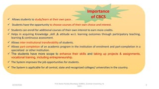 Choice based credit system | PPTX