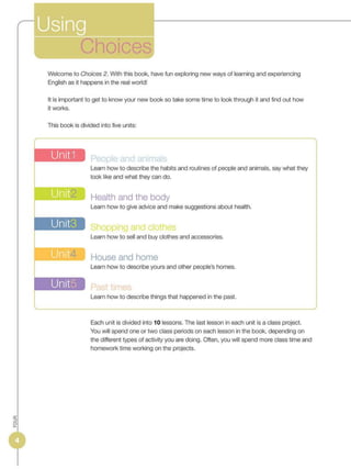 Choice English 2 Bloque 1 Y 2
