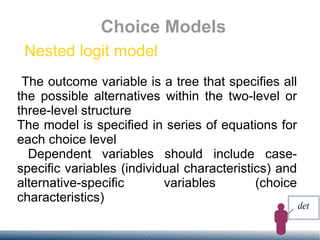Choice Models | ODP