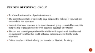 Choice of control group in clinical trials | PPTX
