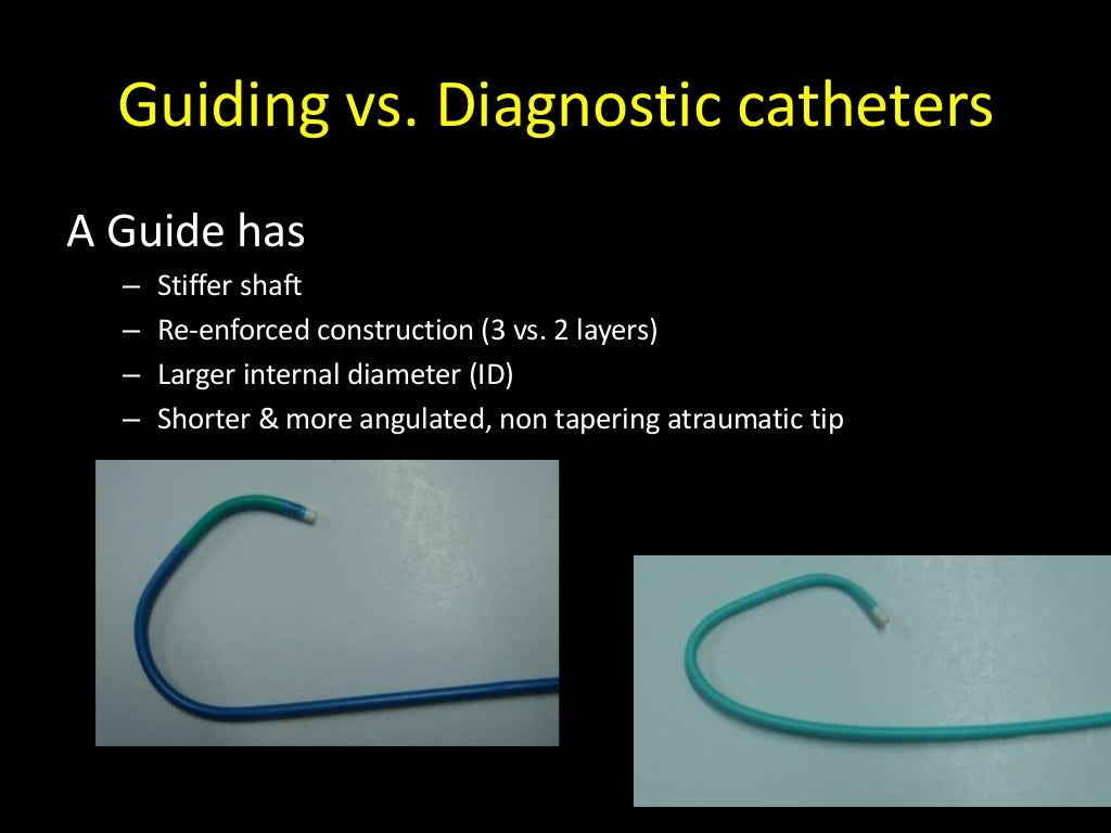 Choice of guiding catheters in PCI