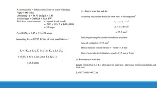 Design of stator & rotor for Wound Induction Motor | PPTX