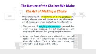 Object Chosen Intro to Philosophy– Choices | PowerPoint | PDF