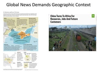 Global News Demands Geographic Context
 