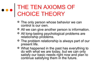 Choice theory presentation | PPT