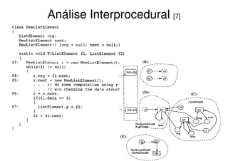 Análise Interprocedural [7]
 
