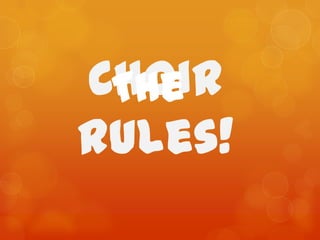 The Choir rules! 