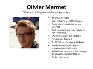 Comprendre votre auditoireQui est votre audience? D’où proviennent-ils?À quel endroit sur votre site interagissent-ils? À quel moment prennent-ils leur décisions?Pourquoi se comportent-ils de cette manière?Quelles tâches désirez-vous qu’ils accomplissent?Est-ce que votre site permet à vos visiteurs d’accomplir ce qu’ils désirent?