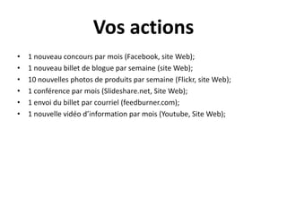 Émotions (suite)Douleur :  chropraticien, kinésiologie, écouteprofessionnelle, fondationSentirstupide: coursd’anglais, carte d’affaire horrible, site Web désuetEmbarassé : coursd’anglais, dentiste, surconsommationÊtreignoré: écouteprofessionnelle, dentiste, environnementCritiqué: coursd’anglais, dentiste, récupération, environnement, carte d’affaires “cheap”Douter : cours d’anglaisDouleur : dentiste, kinésiologue, chiropraticien, écouteprofessionnelle, fondation cancerTrop risqué :  coursd’anglaisTrop de travail :  vignobleStupide : coursd’anglais, pas de site Internet, pas de carte d’affairesSolitude : écouteprofessionnelle, chocolaterie, bénévolatfondationEnnuie : vignoble, chocolaterie