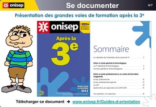 4/7


Présentation des grandes voies de formation après la 3e




Télécharger ce document  www.onisep.fr/Guides-d-orientation
 