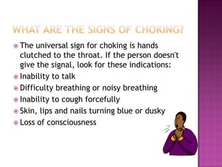 Chokes and Strangulations - ppt video online download