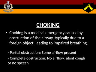 Comprehensive Guide to Recognizing and Managing Choking Emergencies | PPTX