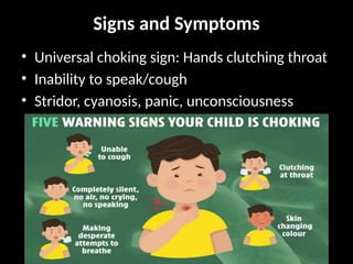 Comprehensive Guide to Recognizing and Managing Choking Emergencies | PPTX