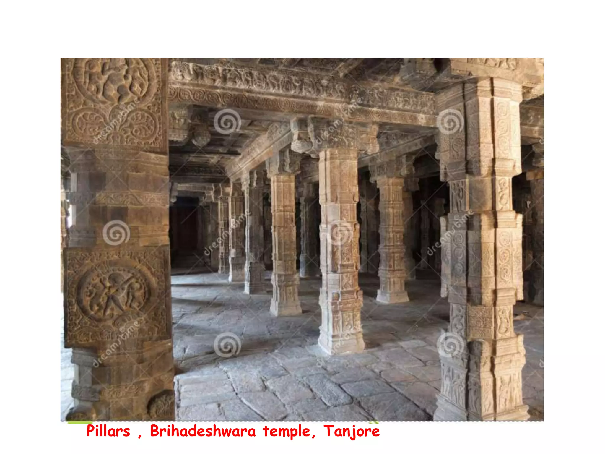 Pillars , Brihadeshwara temple, Tanjore
 